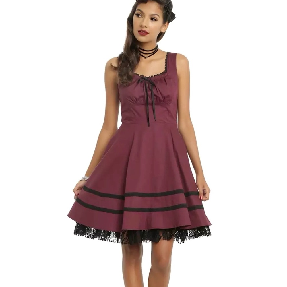 RARE!! NWOT Hot Topic Steampunk Pinup Corset Dress
